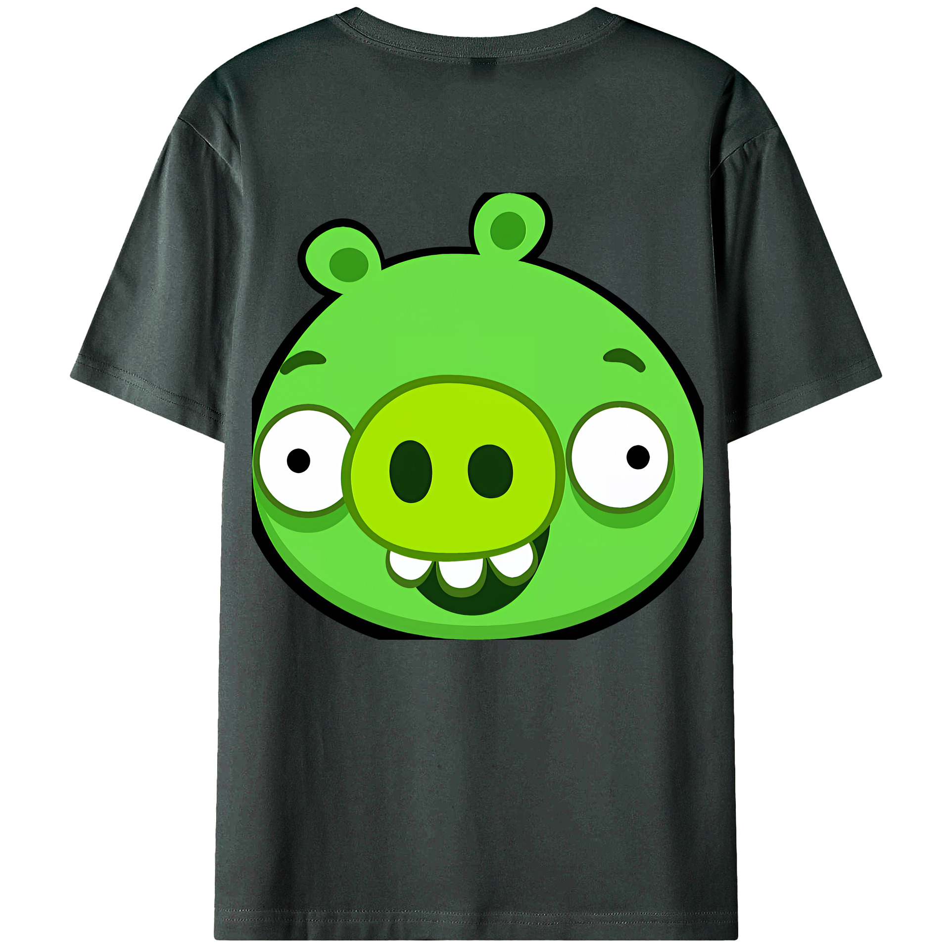 （画像用） Angry Birds アングリーバード 綿100％ メンズ半袖Tシャツ（バックプリント） 通気性
